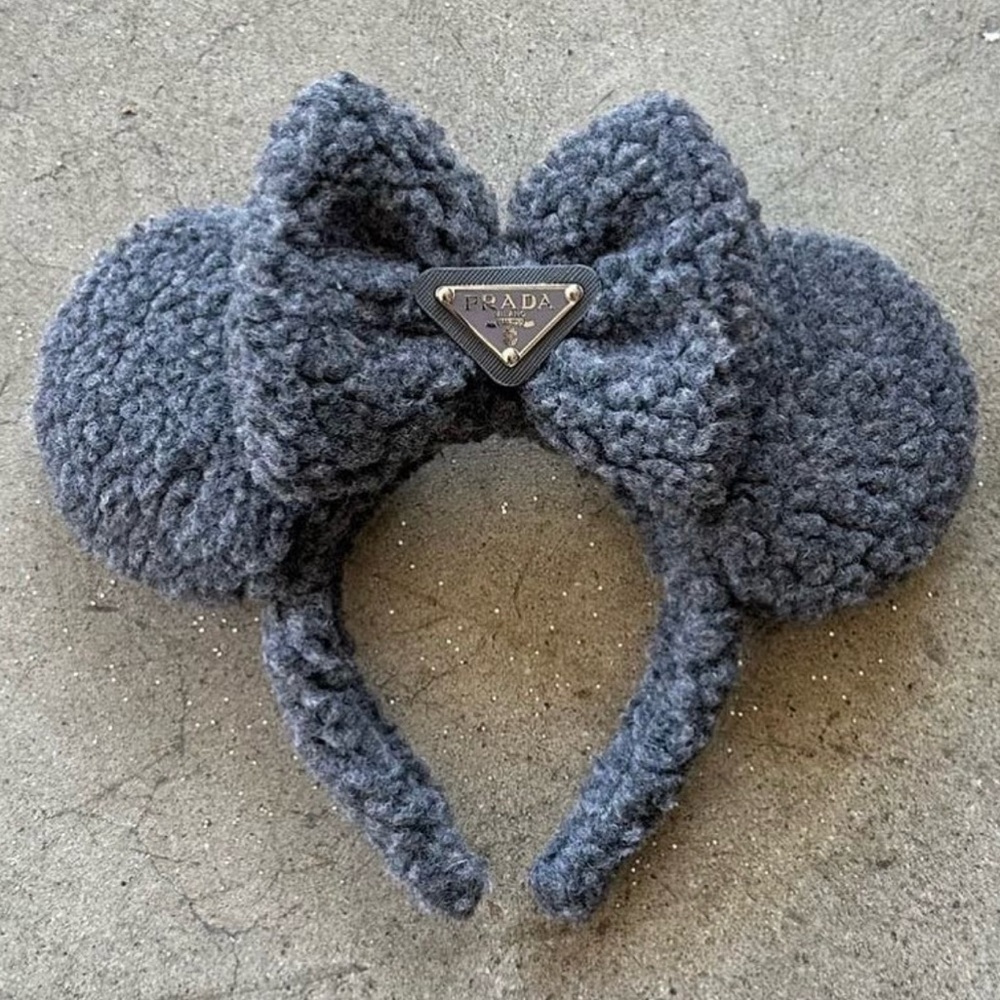 Prada Disney Ears in Charcoal